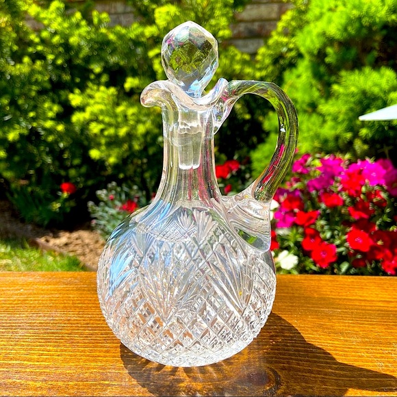 Vintage ABP - Strawberry Diamond Cut Cruet Bottle